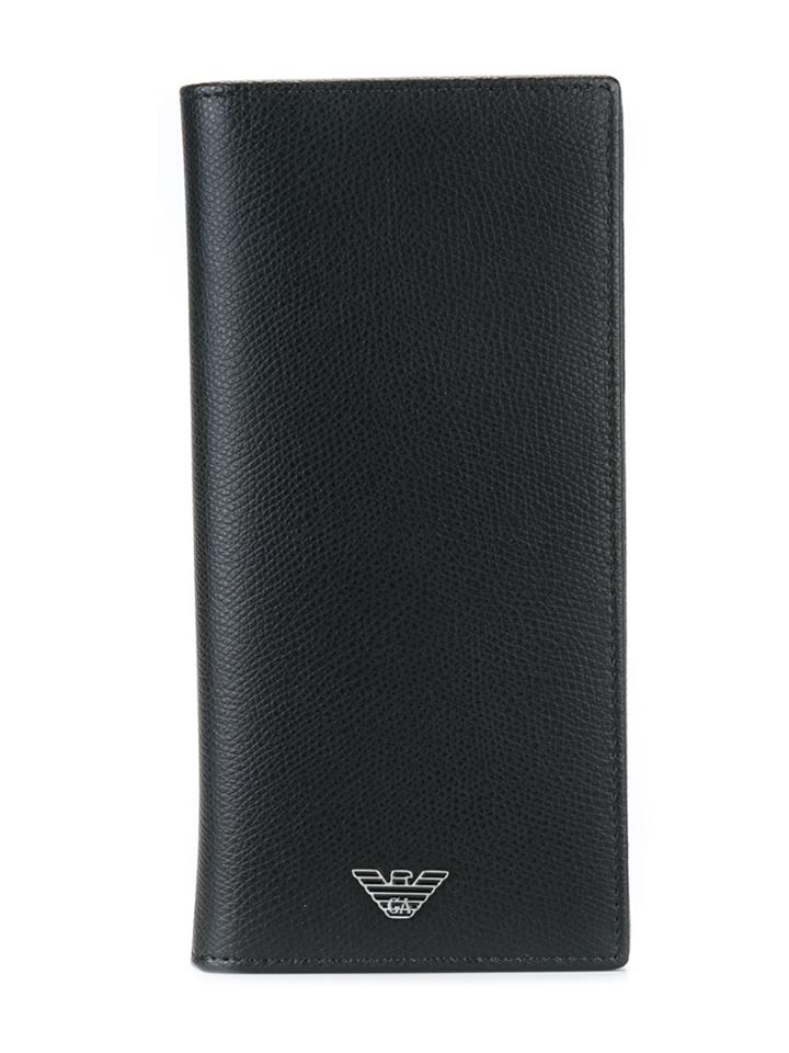 Emporio Armani Pebble Leather Wallet - Black