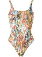 Lygia & Nanny Printed Swimsuit, Women's, Size: 38, Yellow, Polyamide/spandex/elastane
