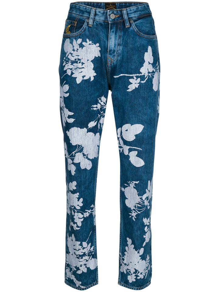 Vivienne Westwood Anglomania Floral Print Jeans - Blue