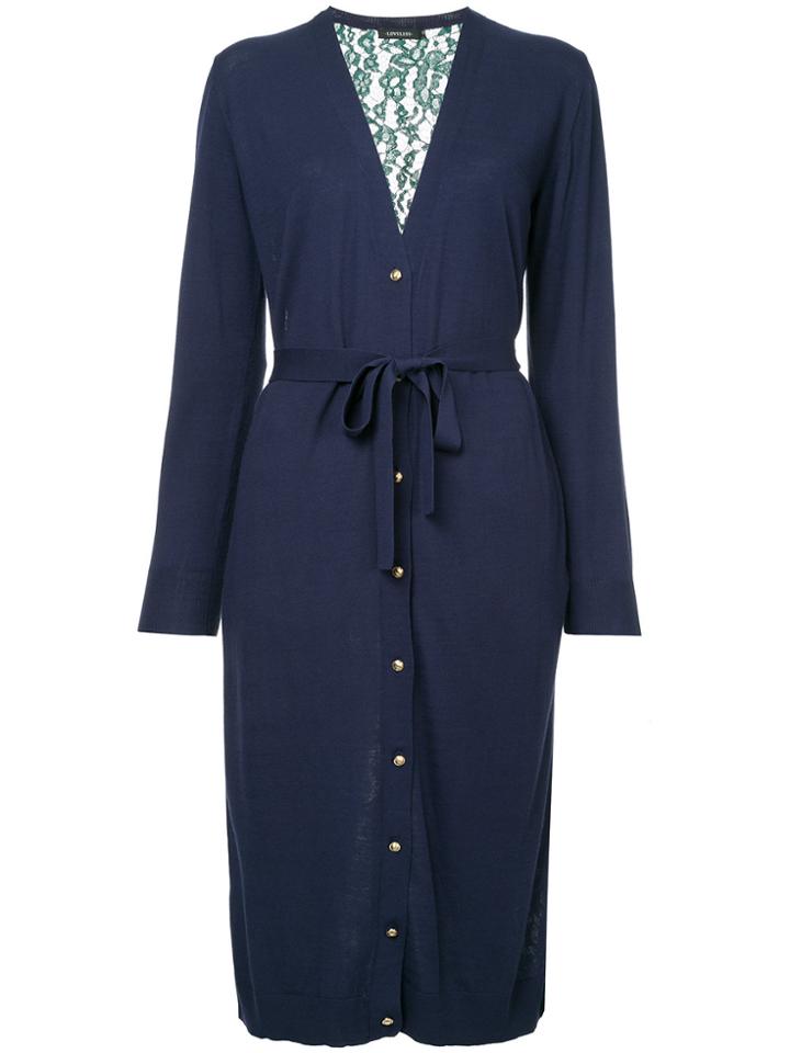 Loveless Belted Waist Coat - Pink & Purple