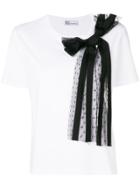 Red Valentino Side Bow Embellished Blouse - White