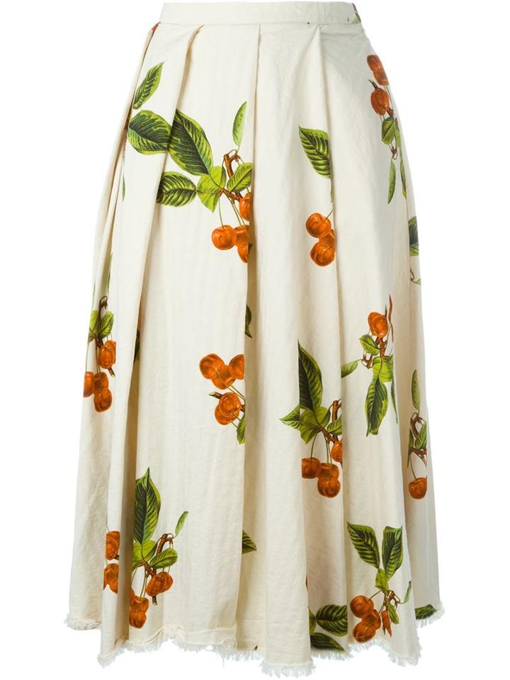 Nostra Santissima 'gerace' Skirt, Women's, Size: 40, Nude/neutrals, Cotton