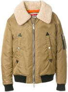 Dsquared2 Shearling Bomber Jacket - Nude & Neutrals