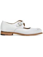 Trickers Buckle Strap Brogues - White
