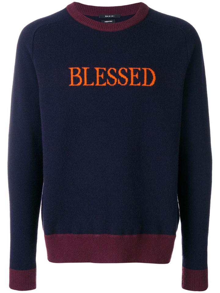 Qasimi Blessed Knit Sweater - Blue