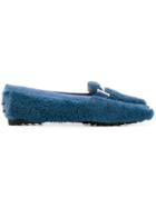 Tod's Tod's Xxw0lu0ae90jqn Blue Leather/fur/exotic Skins->leather