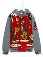 Dolce & Gabbana Kids - Printed Hoodie - Kids - Cotton/polypropylene/viscose - 2 Yrs, Grey