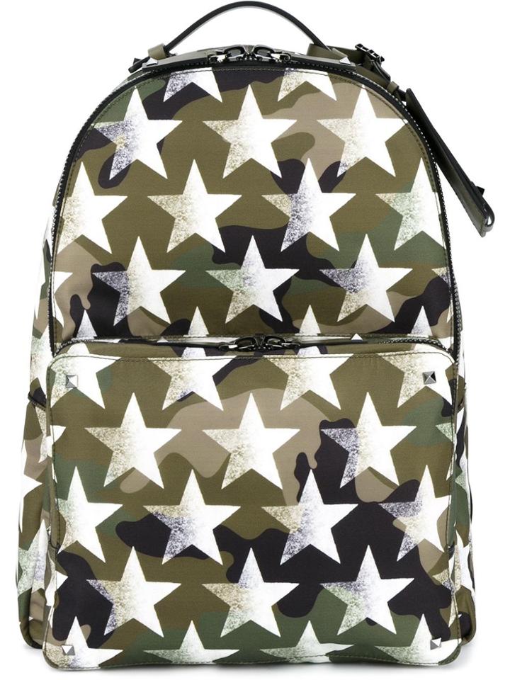 Valentino Valentino Garavani 'camustar' Backpack - Green