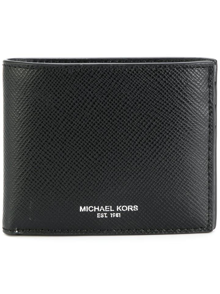 Michael Kors Logo Stamp Billfold Wallet - Black