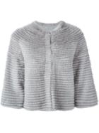 Liska Cashmere Cropped Jacket - Grey