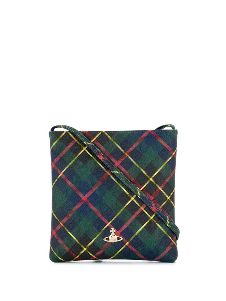 Vivienne Westwood Plaid Pattern Crossbody Bag - Red