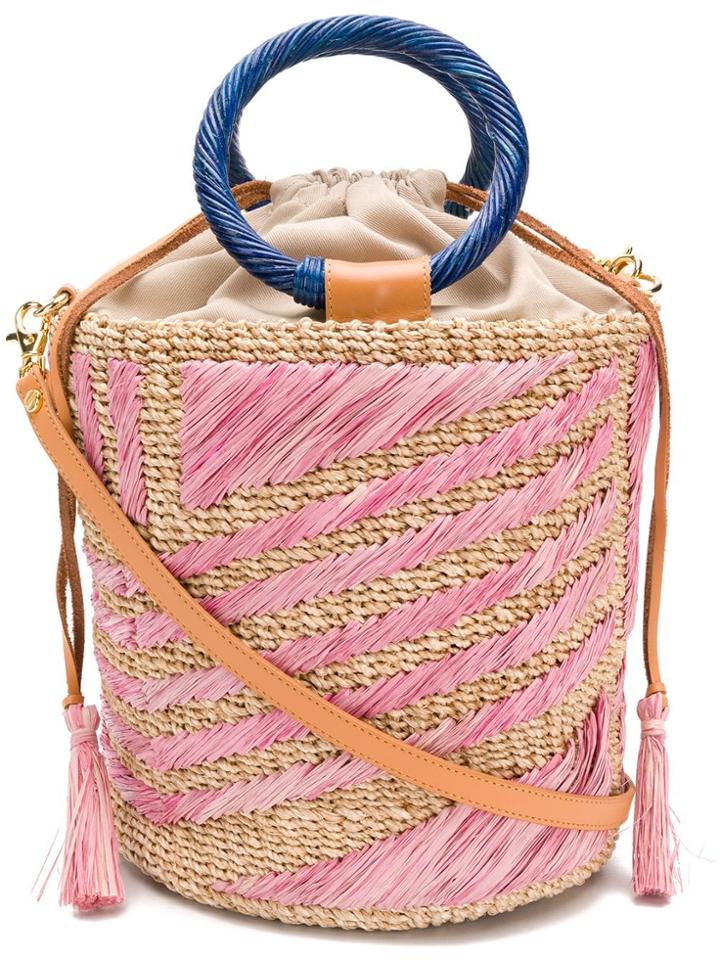 Aranaz Panelled Bucket Bag - Neutrals