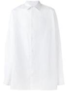 Raf Simons Classic Shirt, Men's, Size: 46, White, Linen/flax