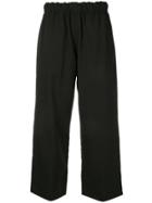 Bassike Plain Cropped Trousers - Black