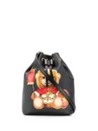 Moschino Roman Teddy Bear Bucket Bag - Black