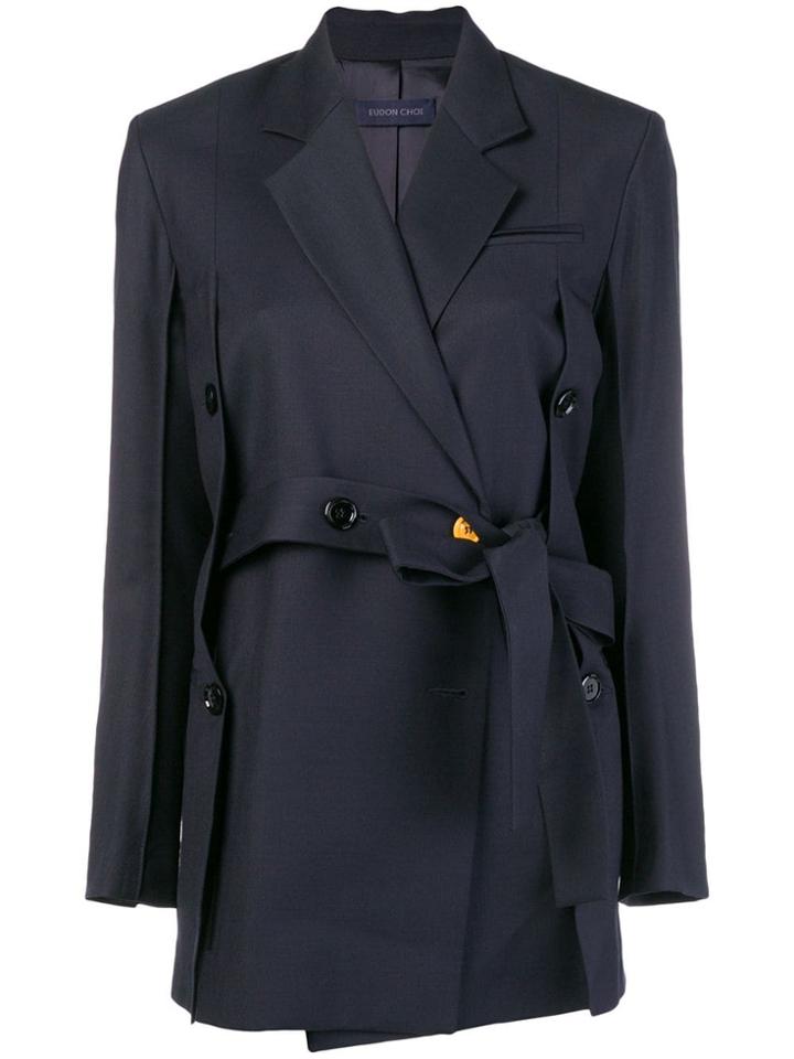 Eudon Choi Belted Beatrice Jacket - Blue