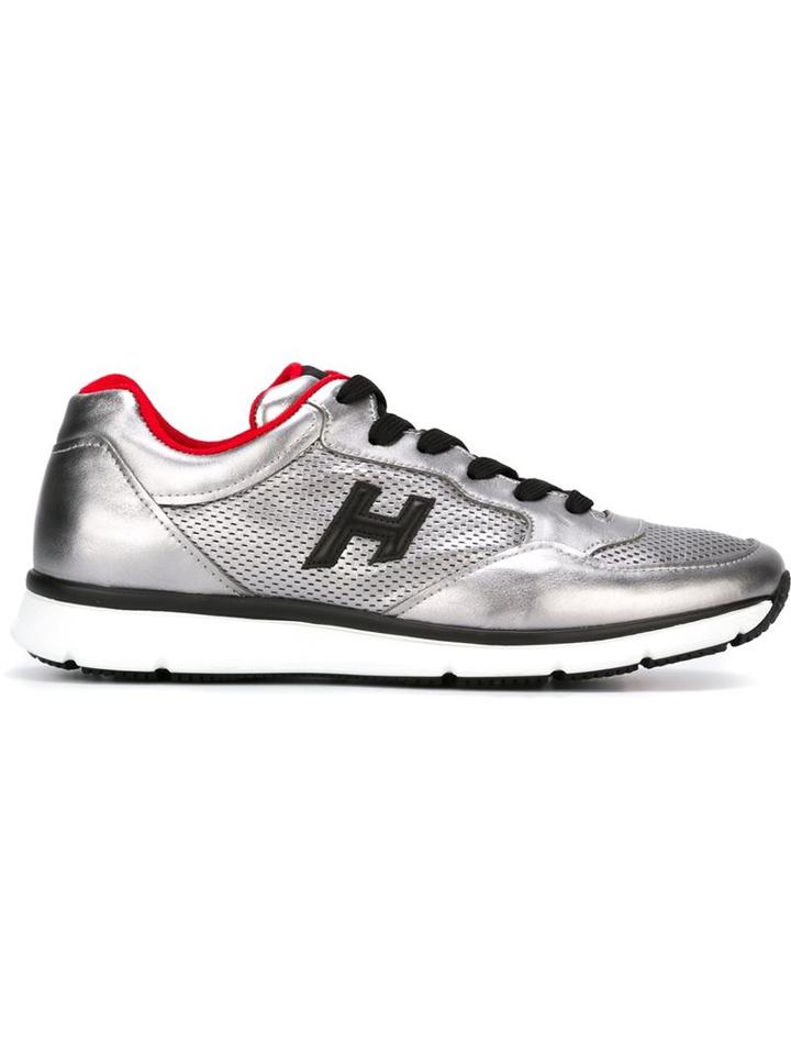 Hogan Traditional 20.15 Sneakers, Men's, Size: 8.5, Grey, Leather/nylon/rubber