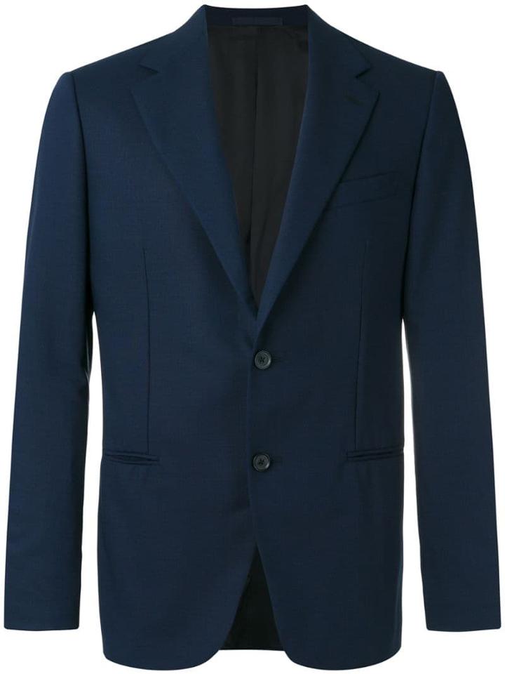 Caruso Smart Buttoned Blazer - 0110 Blue