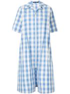 Sofie D'hoore Oversized Check Shirt - Blue