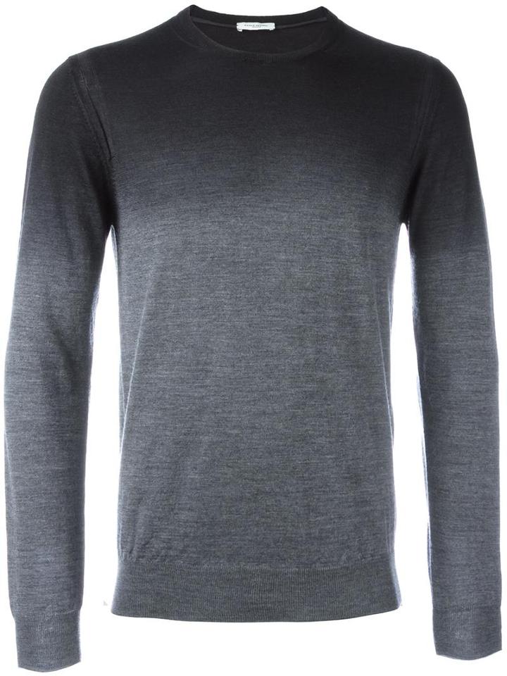 Paolo Pecora Dégradé Effect Jumper, Men's, Size: Large, Grey, Wool
