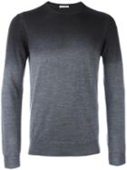 Paolo Pecora Dégradé Effect Jumper, Men's, Size: Large, Grey, Wool