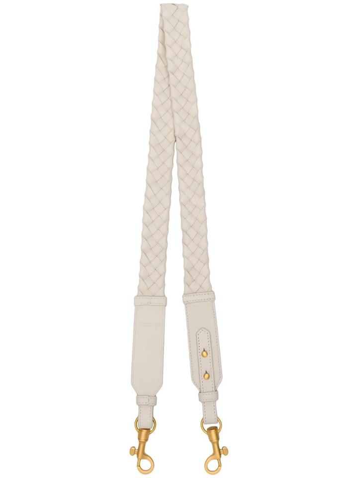Bottega Veneta Long Bag Strap - White