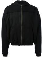 Haider Ackermann - Stitched Panel Hoodie - Men - Cotton - M, Black, Cotton