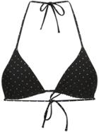 Matteau String Triangle Bikini Top - Black