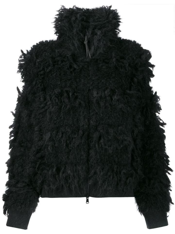 Brunello Cucinelli Textured High Neck Jacket - Black