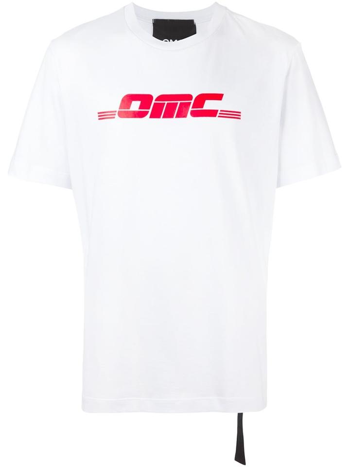 Omc Logo Print T-shirt, Men's, Size: Large, White, Cotton