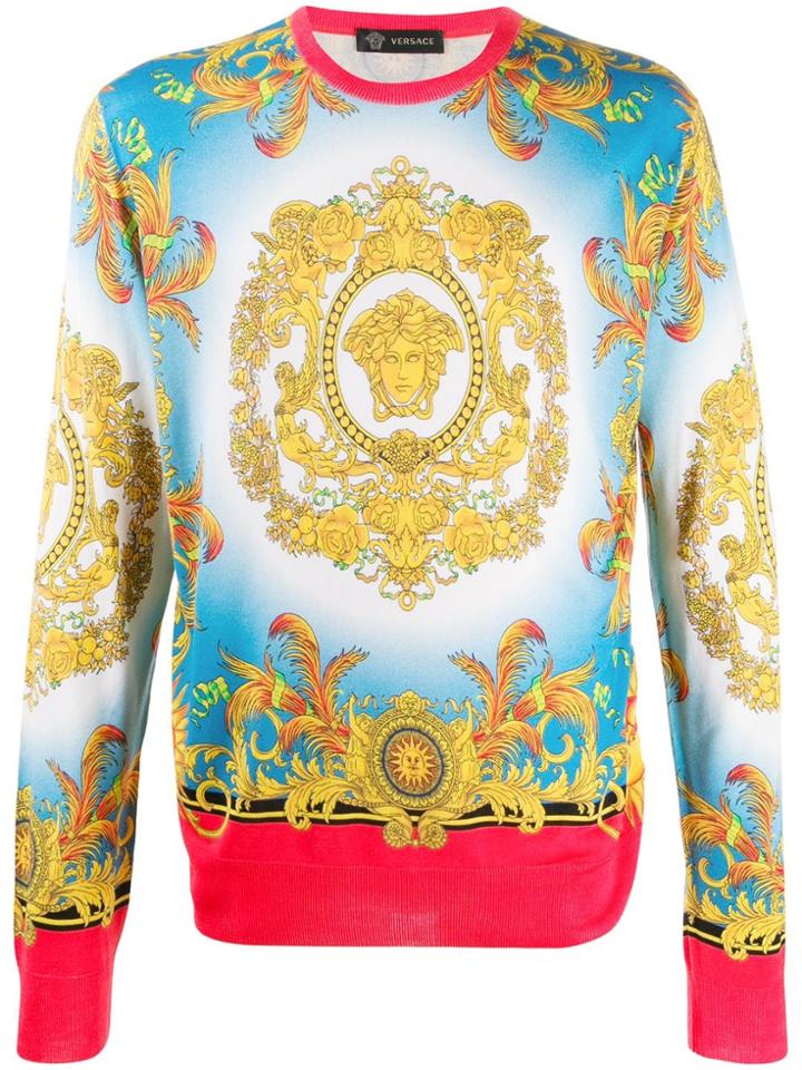 Versace Medusa Head Jumper - Blue