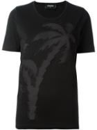Dsquared2 Palm Tree T-shirt, Women's, Size: L, Black, Cotton/polyester
