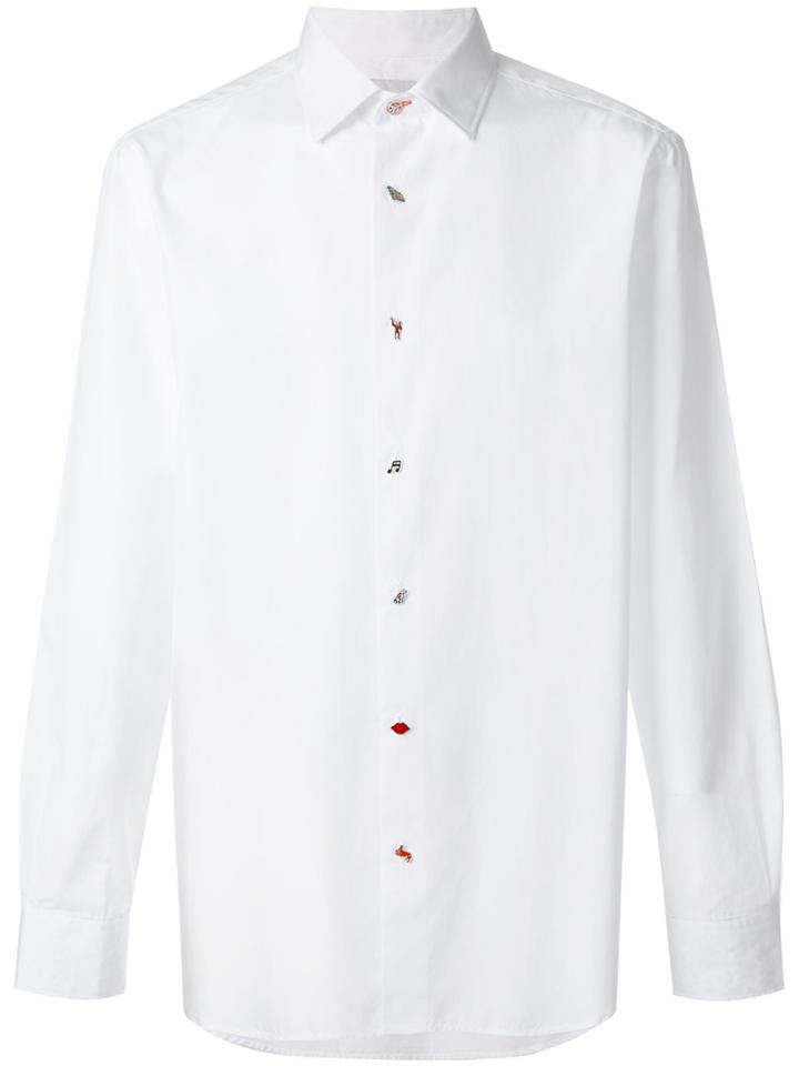 Paul Smith Charm Button Shirt - White
