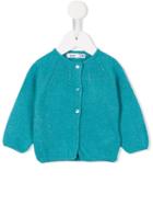 Knot - Cable Knit Detail Cardigan - Kids - Polyamide/viscose/cashmere/merino - 3 Mth, Infant Girl's, Blue