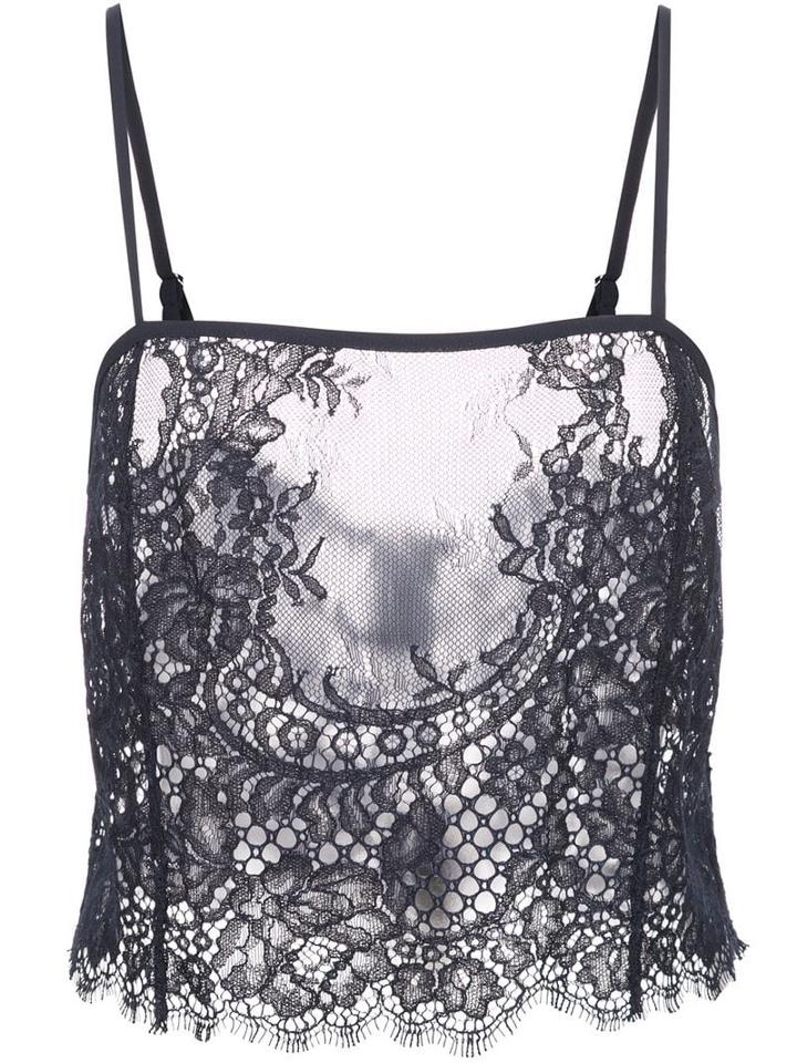 Fleur Du Mal All Over Lace Cami - Black