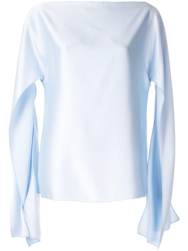 Christopher Esber Slit Sleeve Blouse - Blue