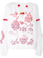 Forte Couture Floral Patterned Blouse - White