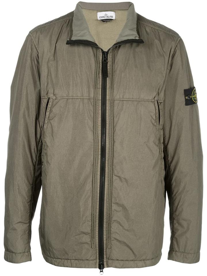 Stone Island Zip-up Padded Jacket - Green