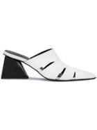 Marques'almeida Cut Out Pointed Toe Mules - White