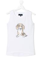 Harmont & Blaine Junior Teen Sequin Embellished Tank Top - White