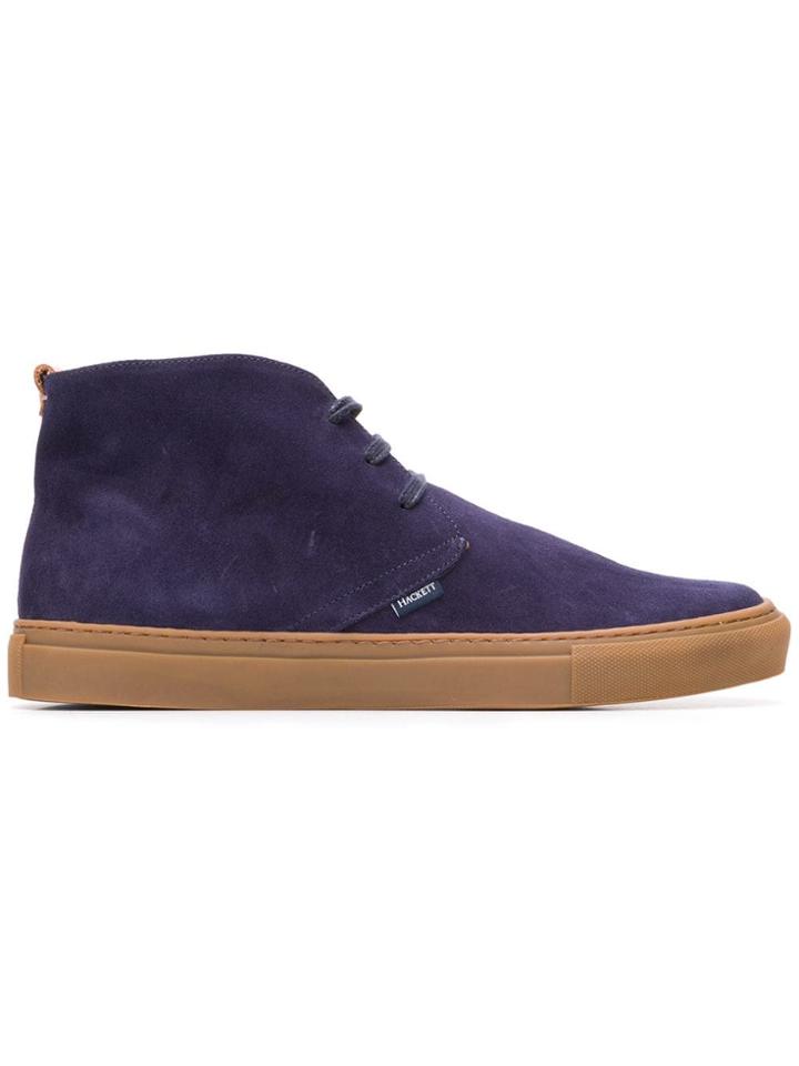 Hackett Rubber Sole Desert Boots - Blue