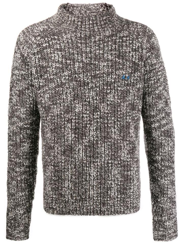 Sun 68 Knitted Jumper - Black