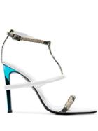 1017 Alyx 9sm Snakeskin 110 Leather Sandals - White