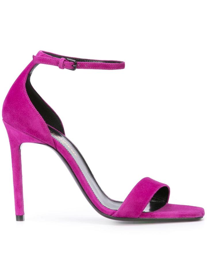 Saint Laurent Lou Lou Sandals - Purple