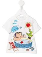 Dolce & Gabbana Kids Printed T-shirt, Boy's, Size: 18-24 Mth, White