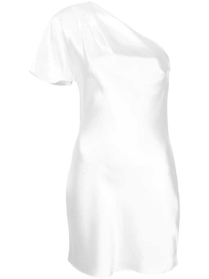 Fleur Du Mal Short One-shoulder Dress - White