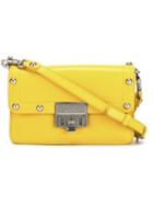 Marc By Marc Jacobs Stud Detail Flap Crossbody Bag, Women's, Yellow/orange, Leather