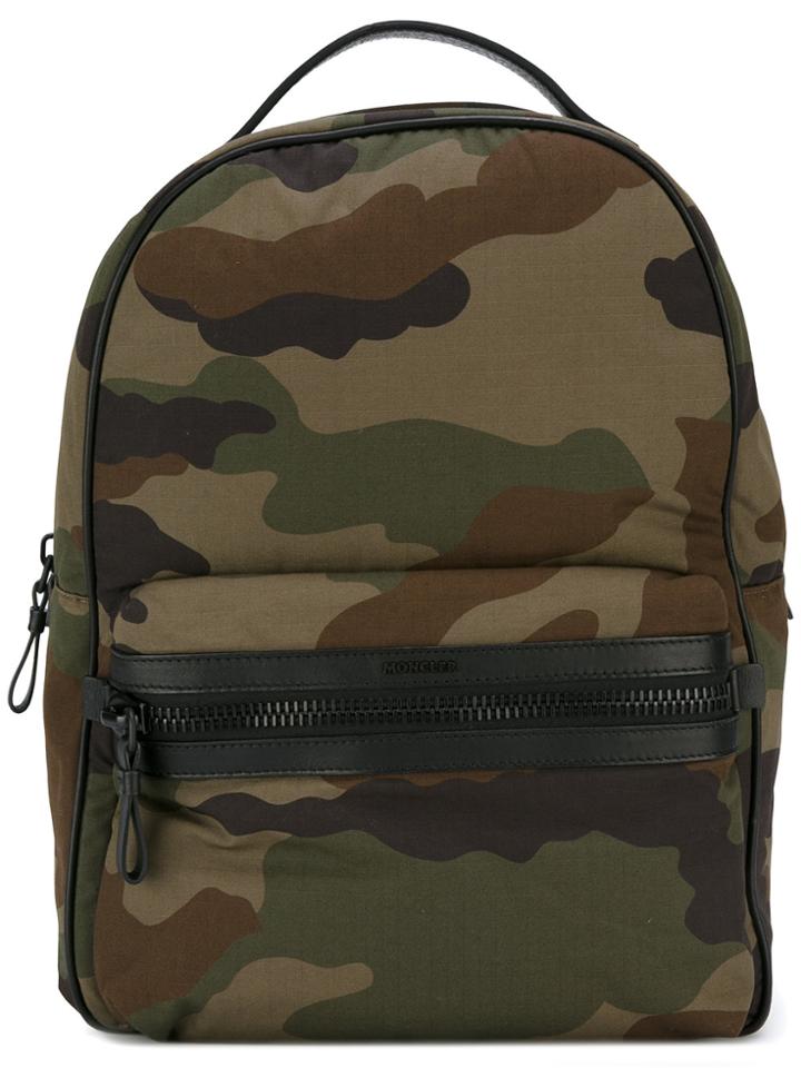 Moncler George Camouflage Print Backpack - Green