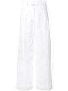 Aspesi High-waisted Trousers - White