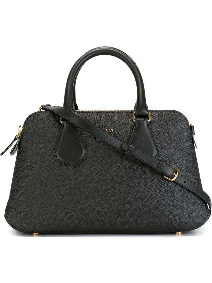 Bally Small 'berkeley' Tote, Women's, Black, Calf Leather